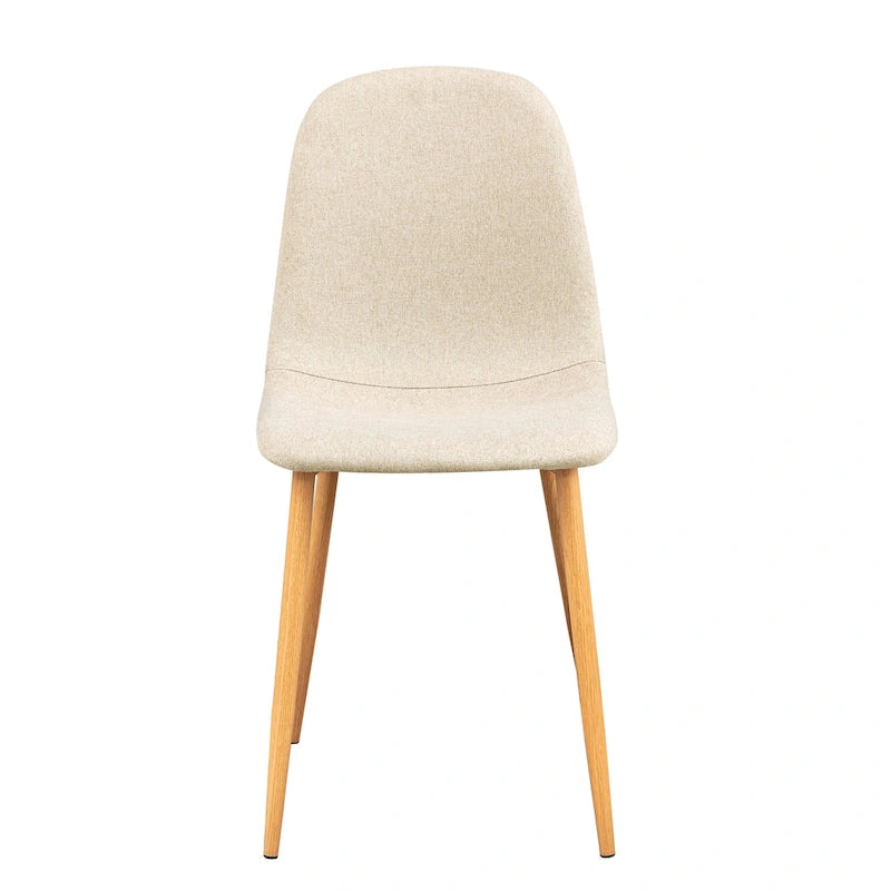 HomyLin Dining Chair Set of 4 Upholstered Fabric Low Back Armless