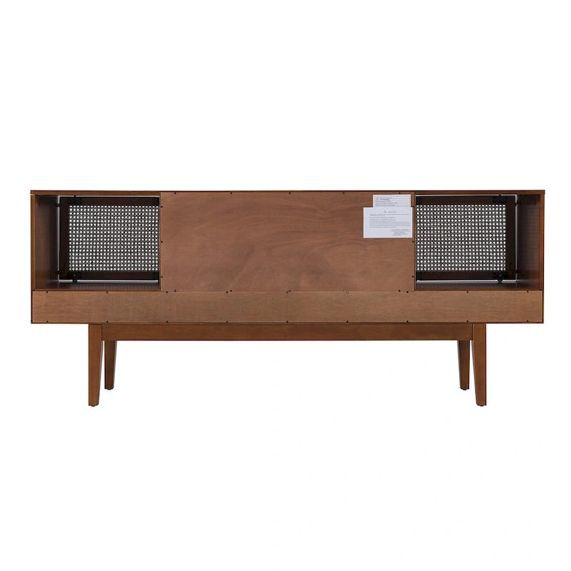 SEI Furniture Mid-century Modern TV Stand Media Console for TV's up to 68