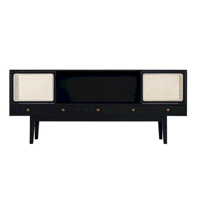 SEI Furniture Mid-century Modern TV Stand Media Console for TV's up to 68