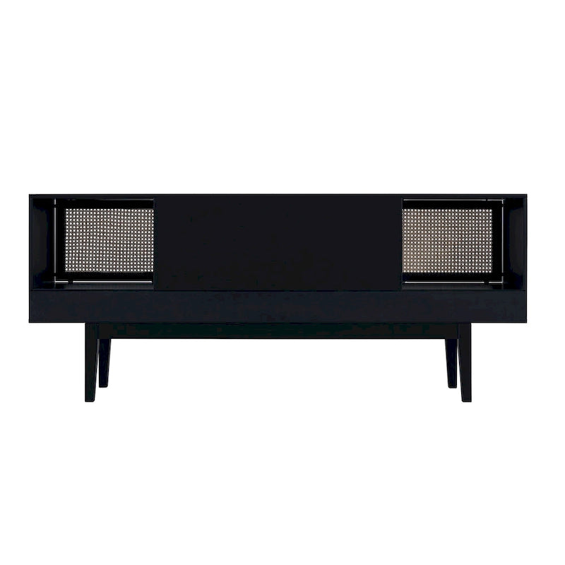 SEI Furniture Mid-century Modern TV Stand Media Console for TV's up to 68