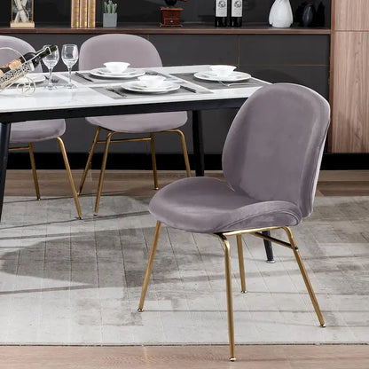 Porthos Home Cace Velvet Gold Leg Dining Chair