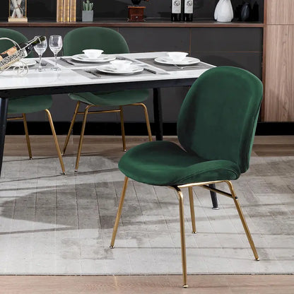 Porthos Home Cace Velvet Gold Leg Dining Chair