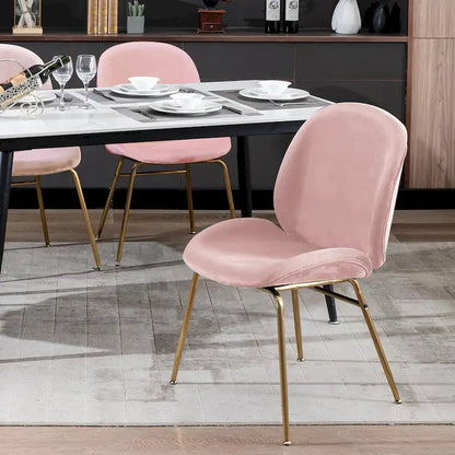 Porthos Home Cace Velvet Gold Leg Dining Chair