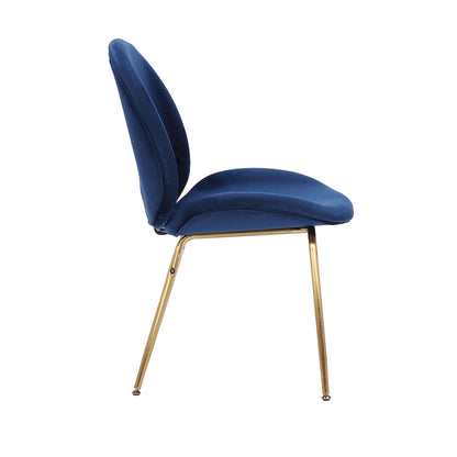 Porthos Home Cace Velvet Gold Leg Dining Chair