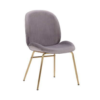 Porthos Home Cace Velvet Gold Leg Dining Chair