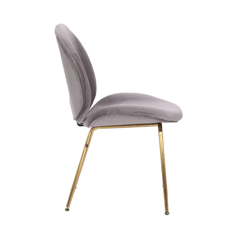Porthos Home Cace Velvet Gold Leg Dining Chair
