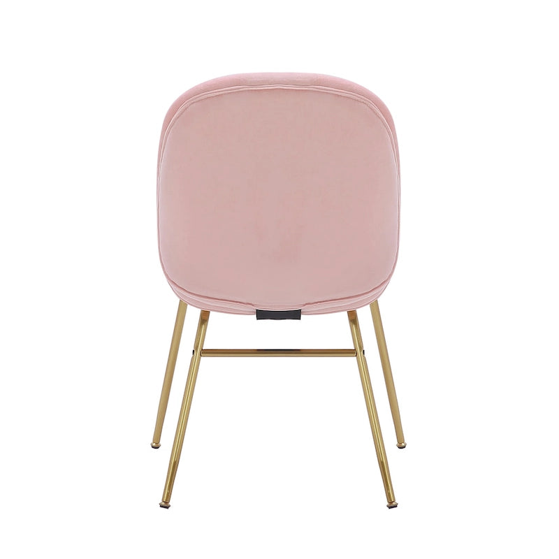 Porthos Home Cace Velvet Gold Leg Dining Chair