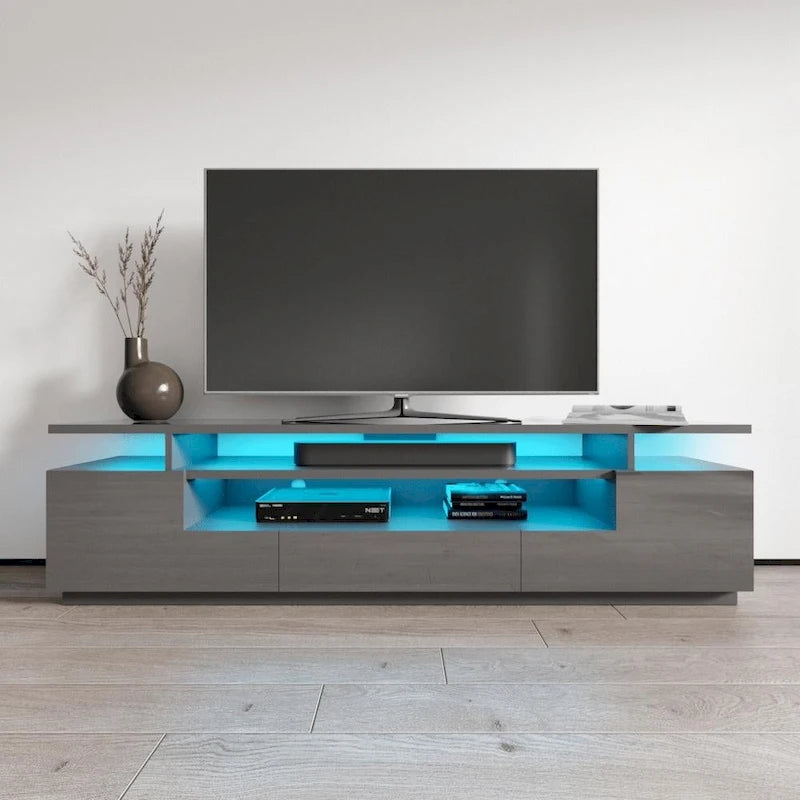 Strick & Bolton Sparkes 77-inch High Gloss TV Stand with LED Lights