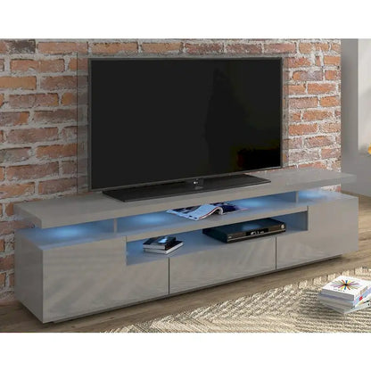 Strick & Bolton Sparkes 77-inch High Gloss TV Stand with LED Lights