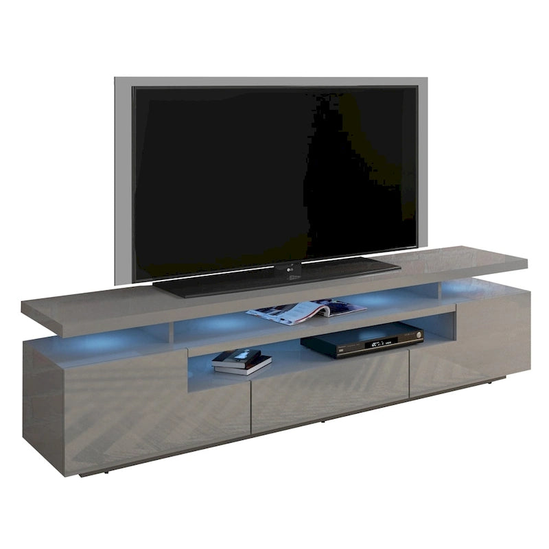 Strick & Bolton Sparkes 77-inch High Gloss TV Stand with LED Lights