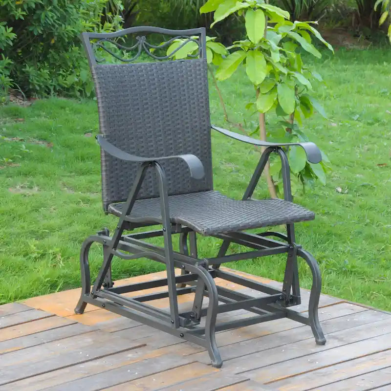 Valencia Resin Wicker Glider Chair