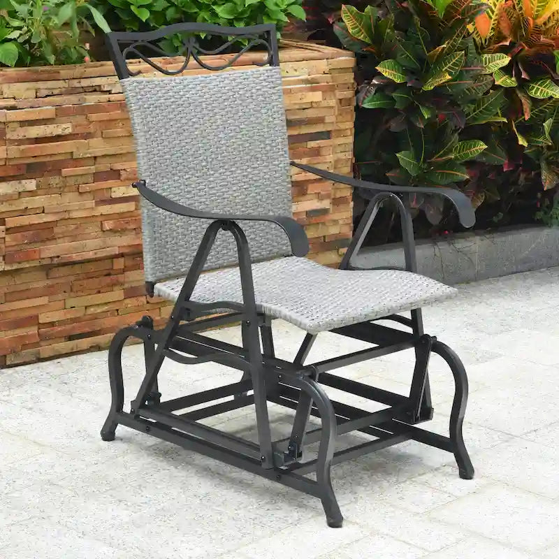 Valencia Resin Wicker Glider Chair