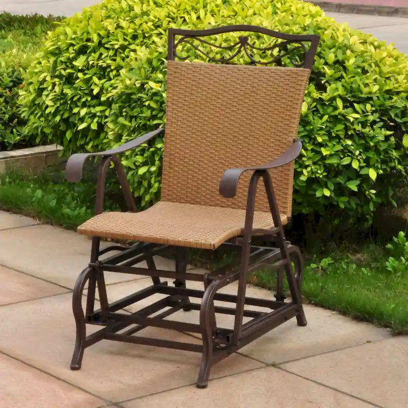 Valencia Resin Wicker Glider Chair