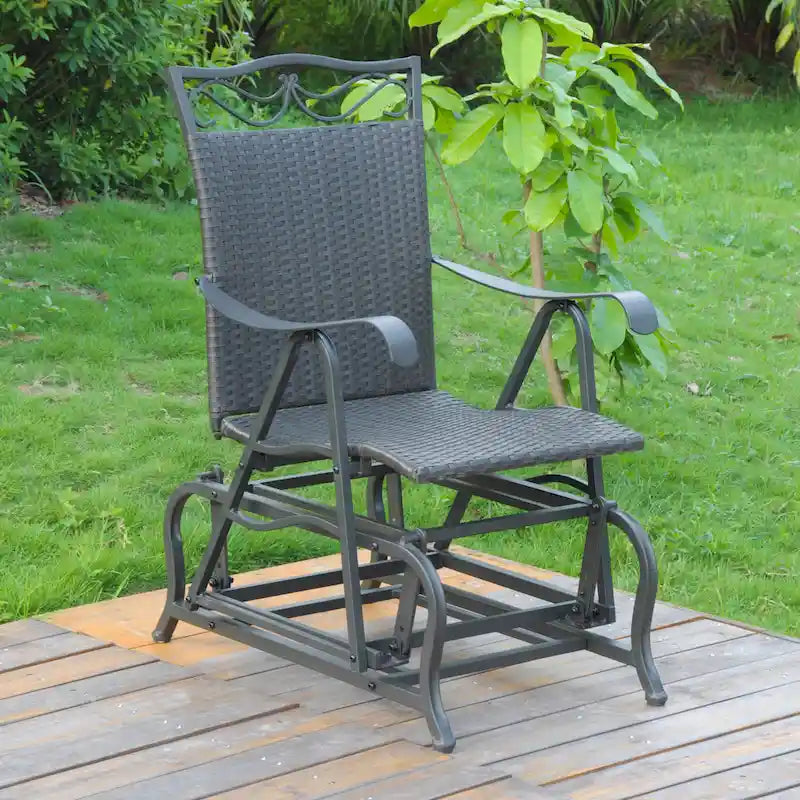 Valencia Resin Wicker Glider Chair