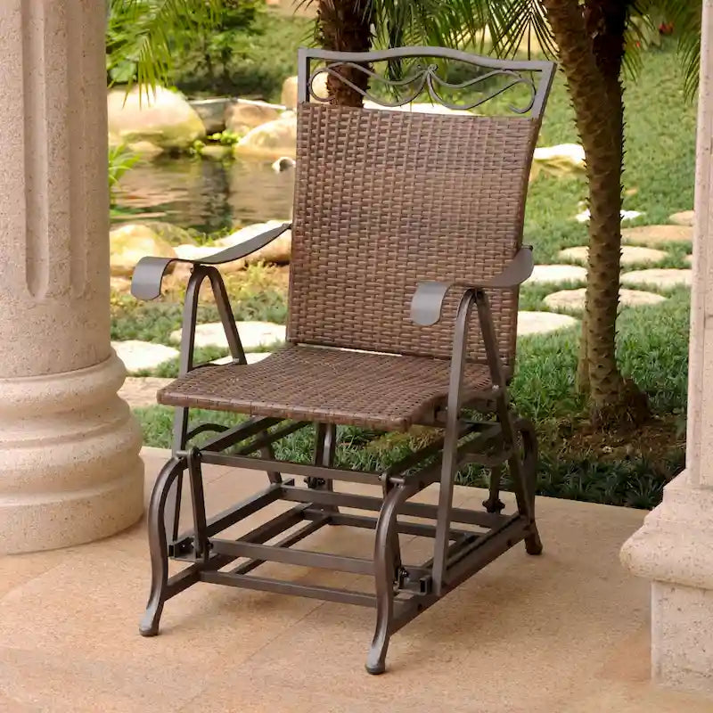 Valencia Resin Wicker Glider Chair