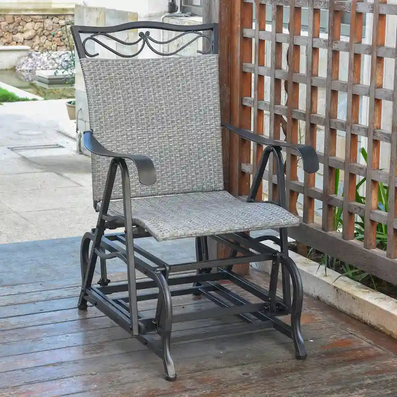 Valencia Resin Wicker Glider Chair