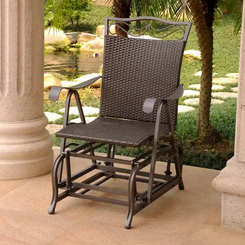 Valencia Resin Wicker Glider Chair