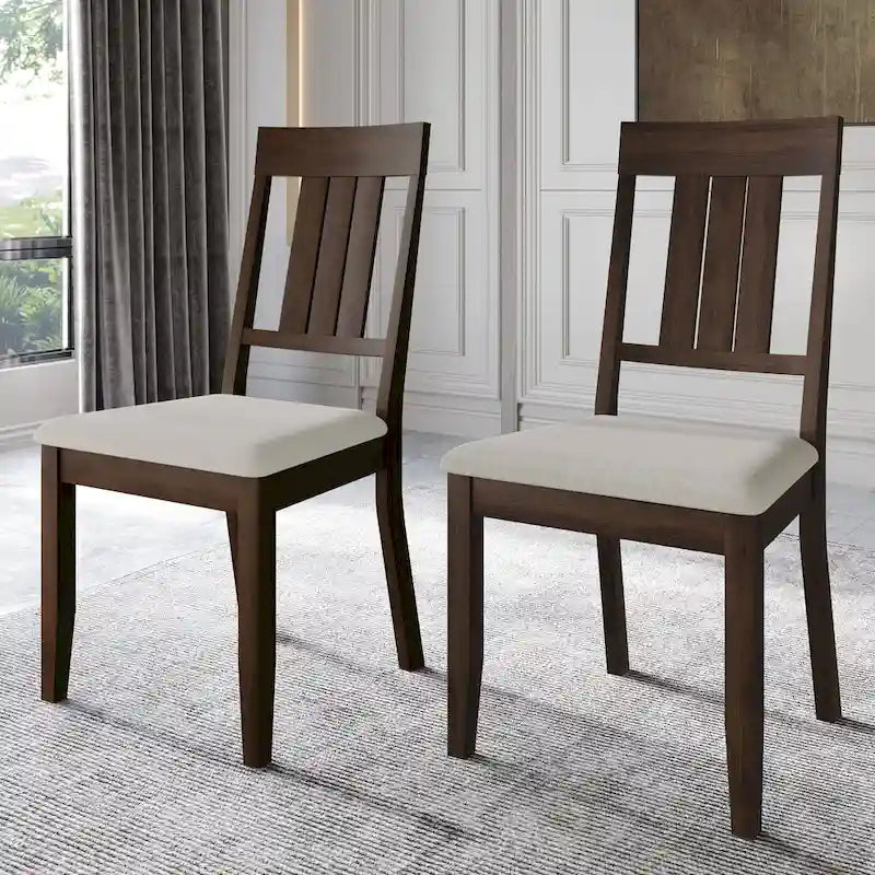 CraftPorch Classic Wooden Dining Chairs (Set of 2) - N/A