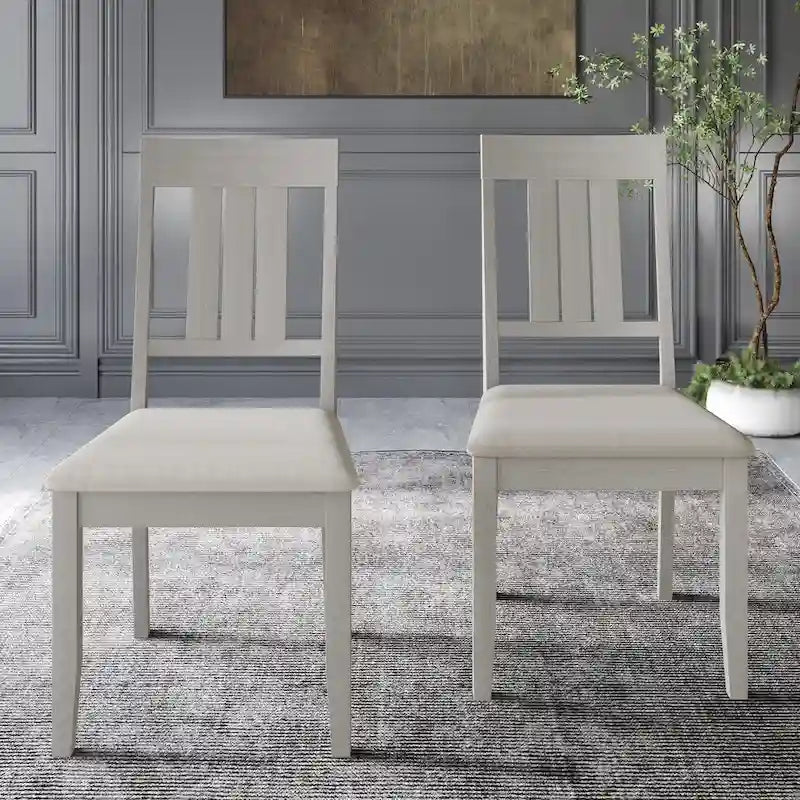 CraftPorch Classic Wooden Dining Chairs (Set of 2) - N/A