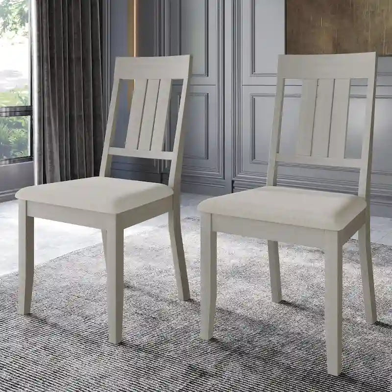 CraftPorch Classic Wooden Dining Chairs (Set of 2) - N/A