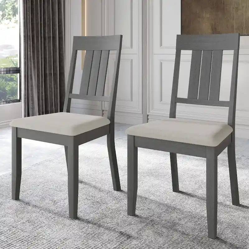 CraftPorch Classic Wooden Dining Chairs (Set of 2) - N/A