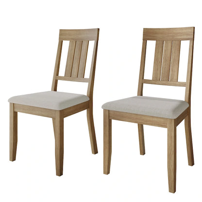 CraftPorch Classic Wooden Dining Chairs (Set of 2) - N/A