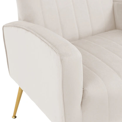 Upholstered Wingback Accent Chair - 26.4 W x 37.8 H x 32.6 D