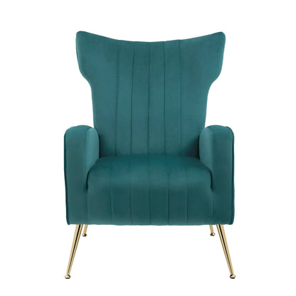Upholstered Wingback Accent Chair - 26.4 W x 37.8 H x 32.6 D
