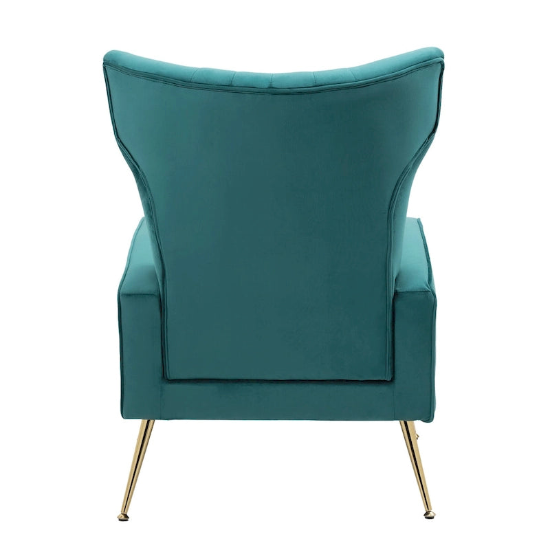 Upholstered Wingback Accent Chair - 26.4 W x 37.8 H x 32.6 D