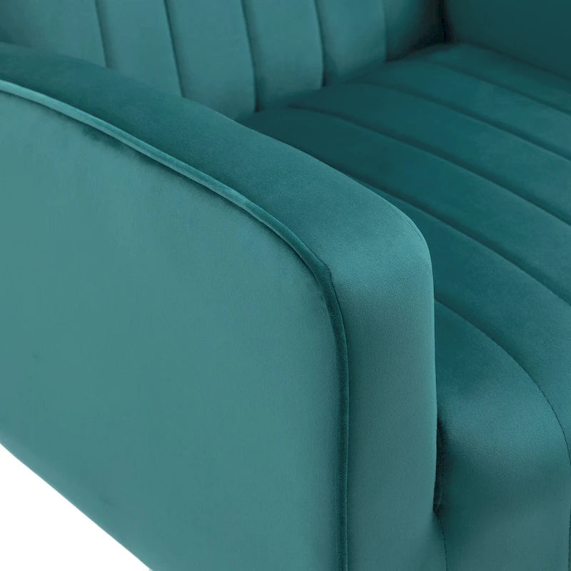 Upholstered Wingback Accent Chair - 26.4 W x 37.8 H x 32.6 D