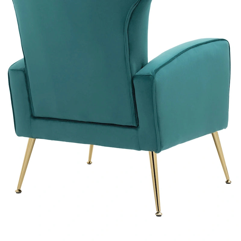 Upholstered Wingback Accent Chair - 26.4 W x 37.8 H x 32.6 D