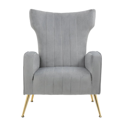 Upholstered Wingback Accent Chair - 26.4 W x 37.8 H x 32.6 D