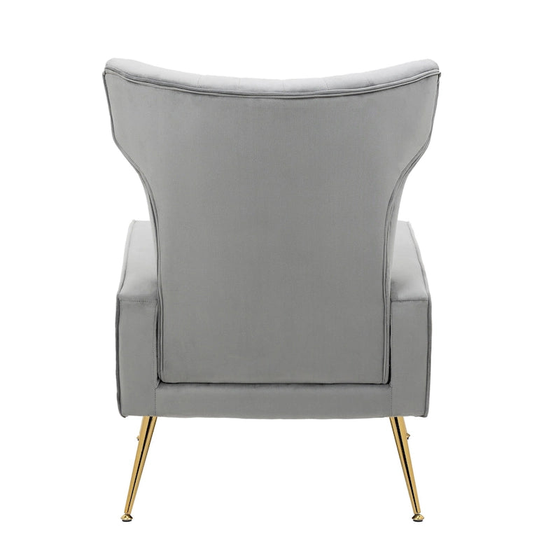 Upholstered Wingback Accent Chair - 26.4 W x 37.8 H x 32.6 D