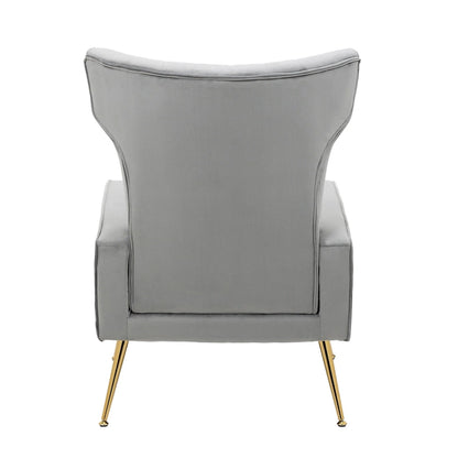 Upholstered Wingback Accent Chair - 26.4 W x 37.8 H x 32.6 D