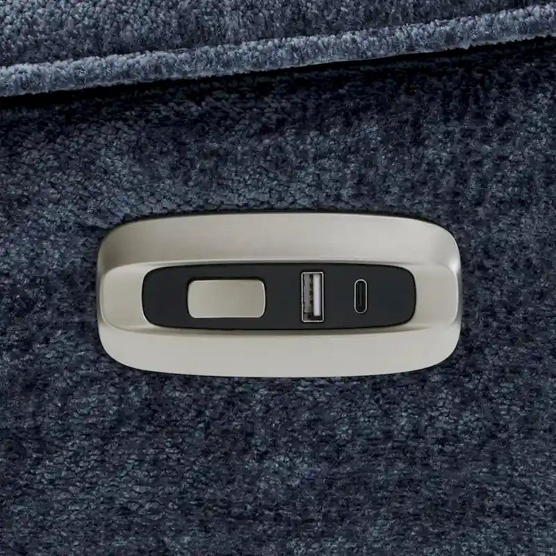 MCombo Armless Power Recliner Chair with USB Ports, 3.5  Wall Clearance Electric Reclining Sofa Chair for Living Room, ALR01