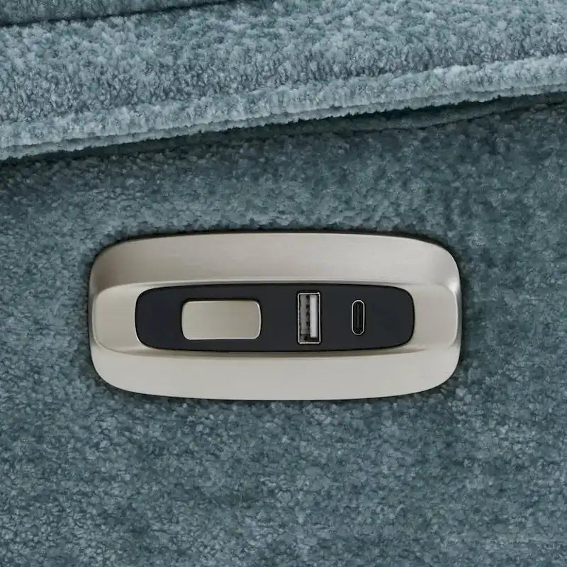 MCombo Armless Power Recliner Chair with USB Ports, 3.5  Wall Clearance Electric Reclining Sofa Chair for Living Room, ALR01