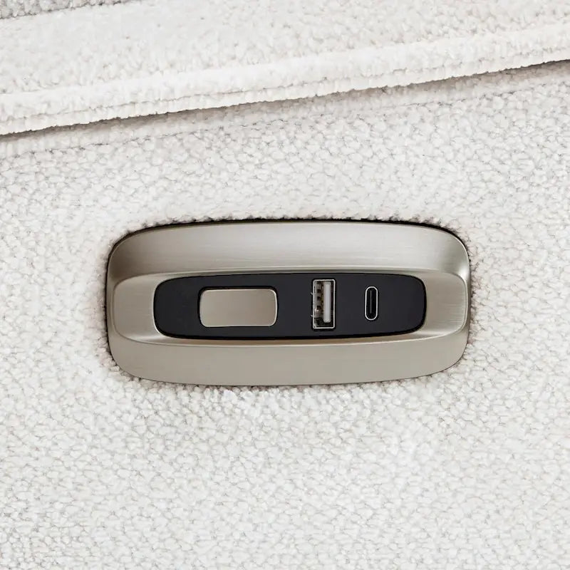 MCombo Armless Power Recliner Chair with USB Ports, 3.5  Wall Clearance Electric Reclining Sofa Chair for Living Room, ALR01