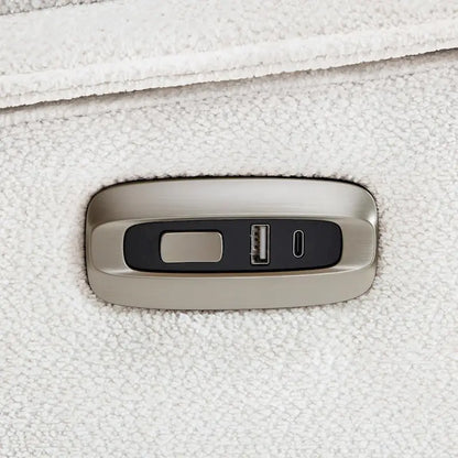 MCombo Armless Power Recliner Chair with USB Ports, 3.5  Wall Clearance Electric Reclining Sofa Chair for Living Room, ALR01