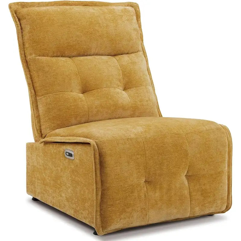 MCombo Armless Power Recliner Chair with USB Ports, 3.5  Wall Clearance Electric Reclining Sofa Chair for Living Room, ALR01