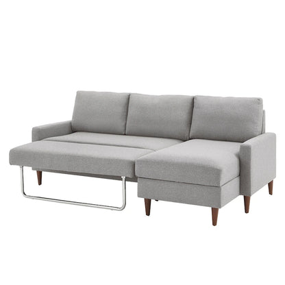 Parker Convertible Sofa with Right Facing Storage Chaise by iNSPIRE Q Modern