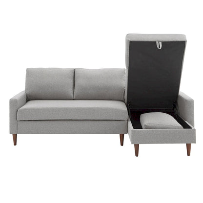 Parker Convertible Sofa with Right Facing Storage Chaise by iNSPIRE Q Modern