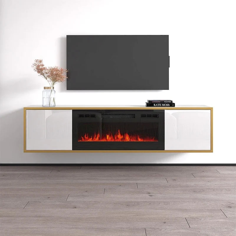 Goldie BL-EF Electric Fireplace 65  TV Stand
