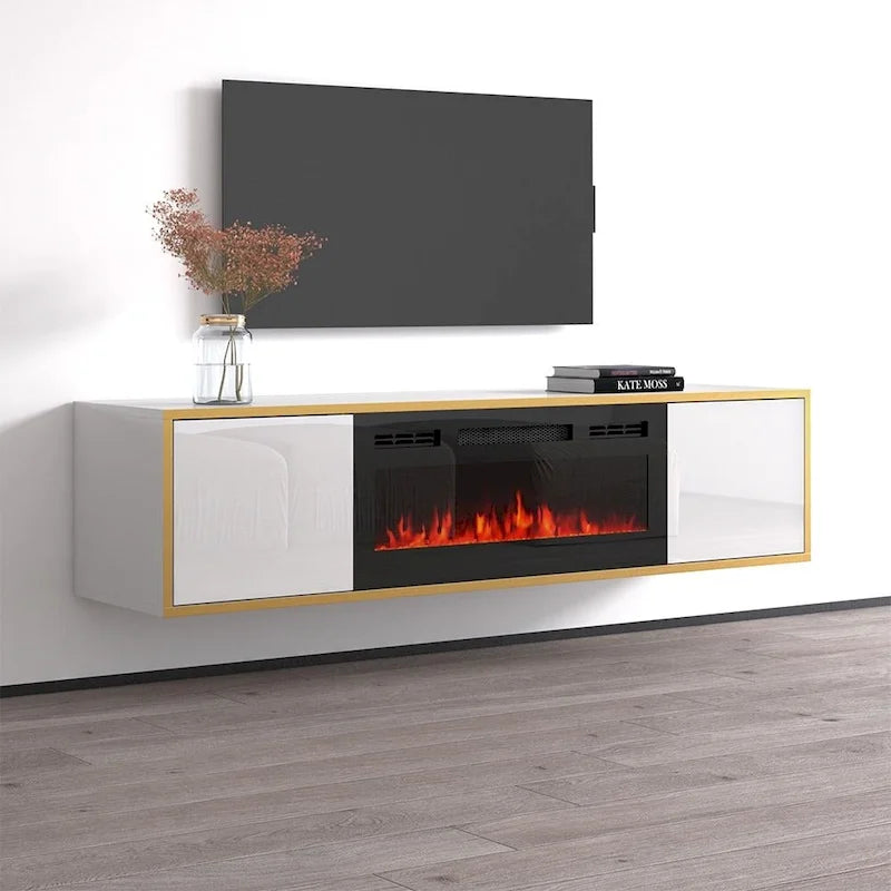 Goldie BL-EF Electric Fireplace 65  TV Stand
