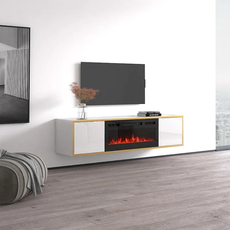 Goldie BL-EF Electric Fireplace 65  TV Stand