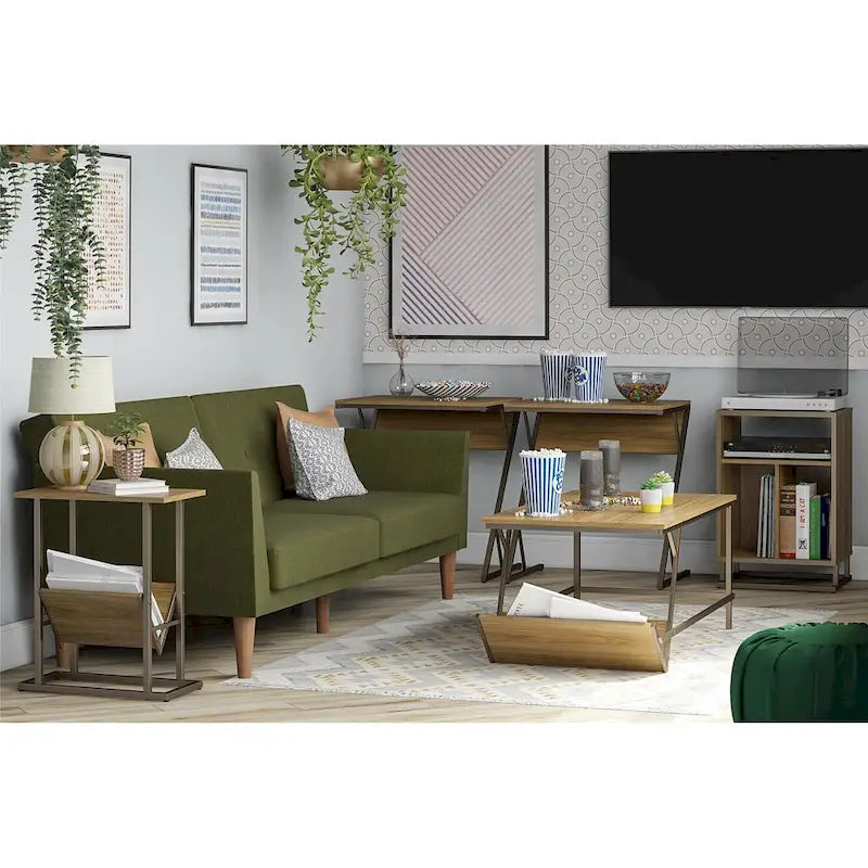 The Novogratz Regal Turntable Stand / End Table