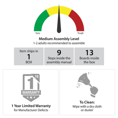 The Novogratz Regal Turntable Stand / End Table