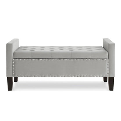 Entryway Living Room Soft Padded Seat with Armrest,Bed Bench