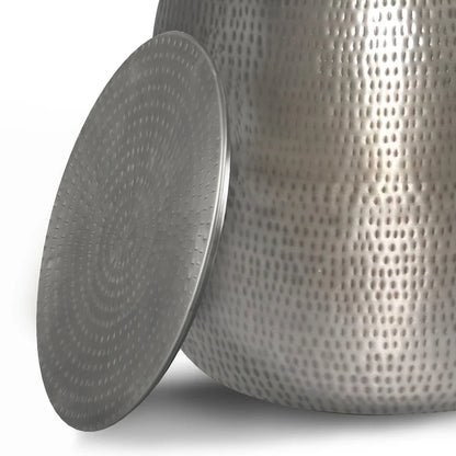 WYNDENHALL Riva Industrial 19 inch Wide Metal Storage Accent Side Table, Fully Assembled