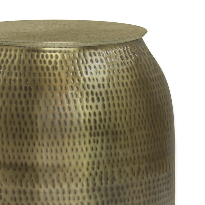 WYNDENHALL Riva Industrial 19 inch Wide Metal Storage Accent Side Table, Fully Assembled