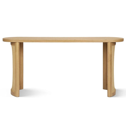 60  Solid Rattan Console Table